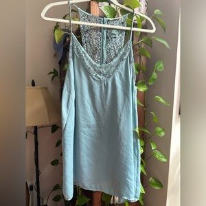 Mango Teal Lace Cami - Size M